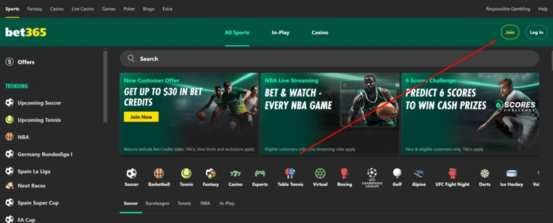 How to Register on Bet365: A Step-by-Step Guide 4 Join to Bet365
